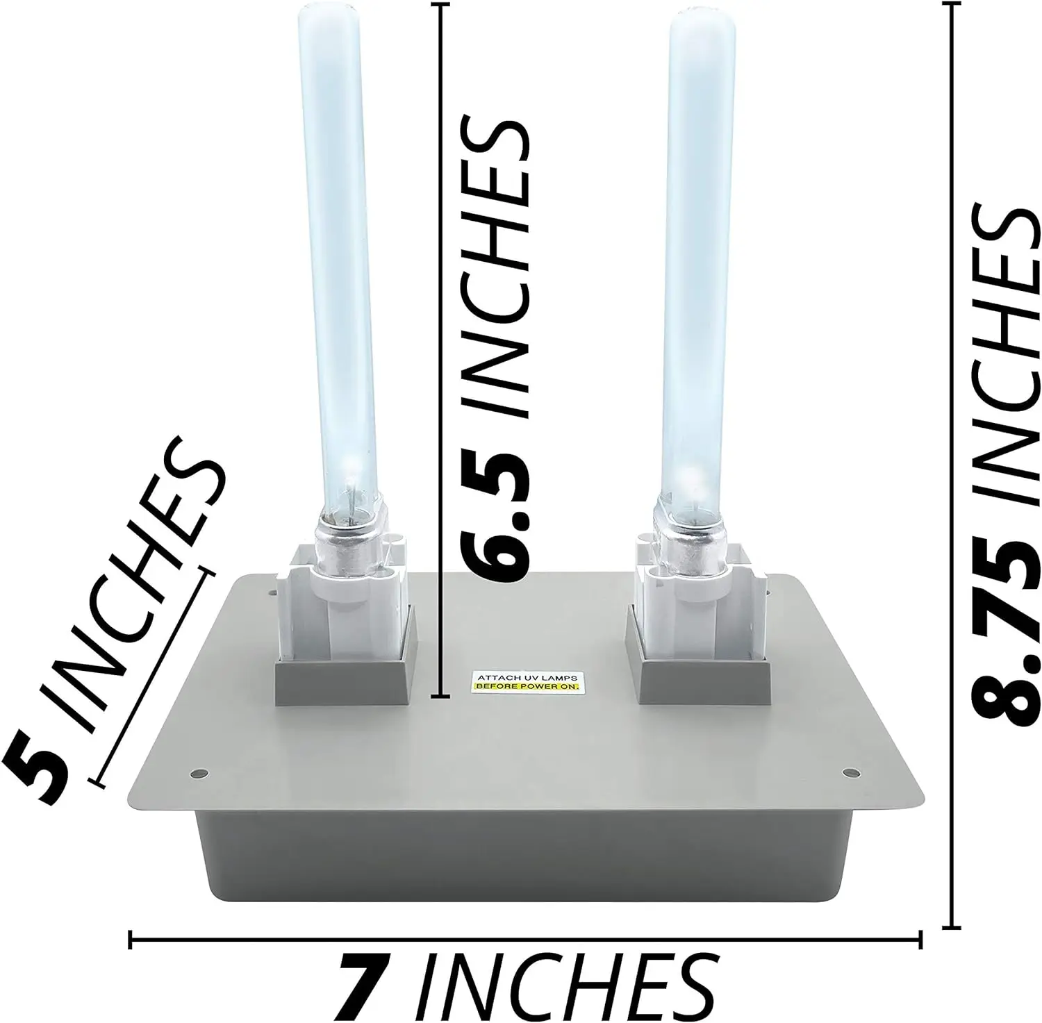 G200 green HVAC uv germicidal air purifier Dual uvc Lights lamp bulb in Duct Cleanser uv lights lamp for hvac system ac