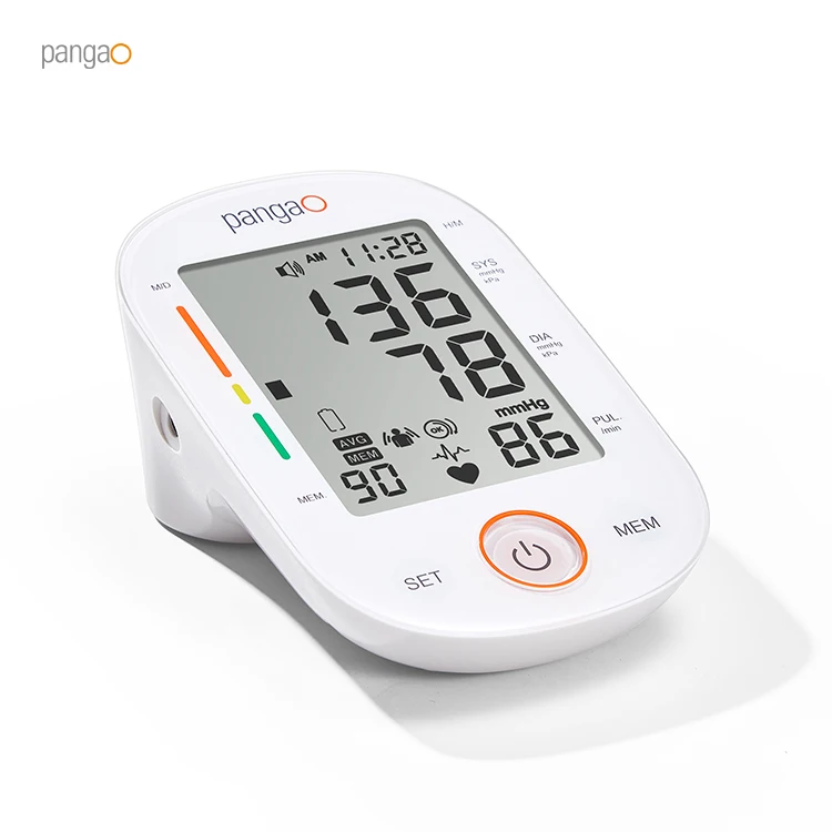 Portable Arm Cuff BP Monitor Automatic Digital Tensiometer Sphygmomanometer Electronic Blood Pressure Device