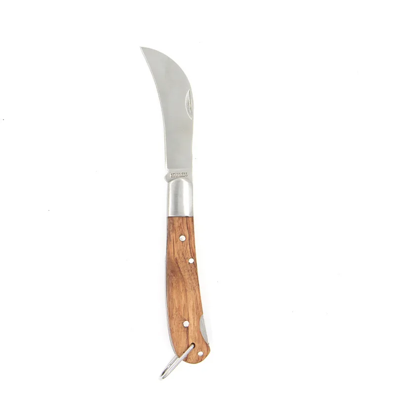Factory Direct Sales Wood Handle Folding Pocket Knife, Small, Lightweight Utility and Multi-Function Knife