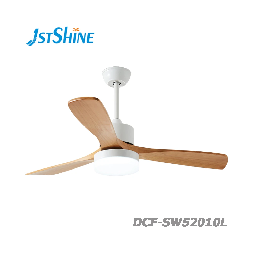 1stshine Роскошные 52 и 48 дюймов AC 220 В Электрический твердой древесины лезвия 3 Скорость дистанционное управление потолочный