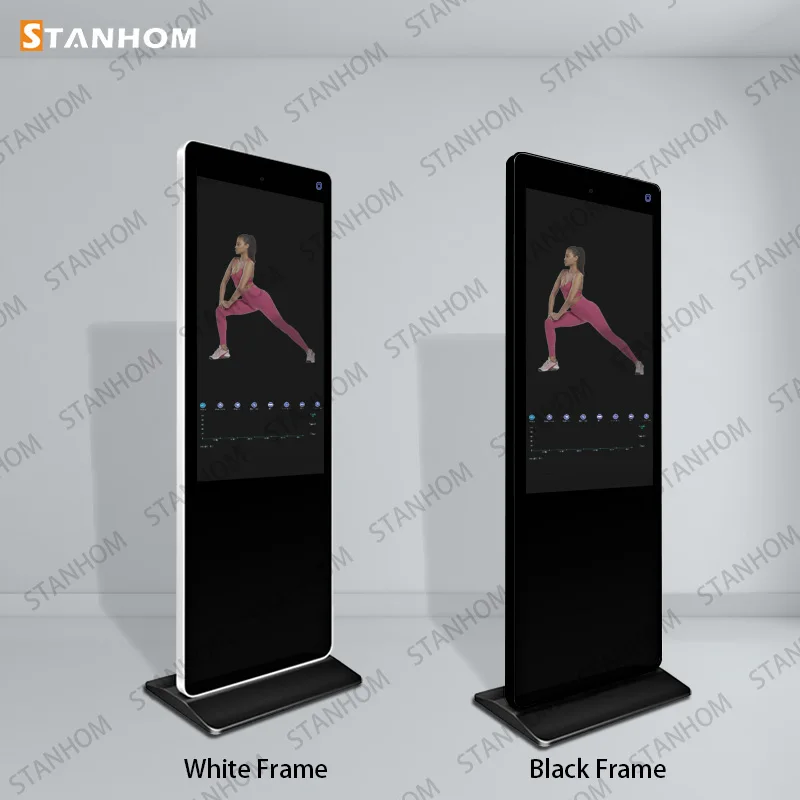 STANHOM Floor Standing Large Gym Workout Android Smart Fitness Mirror
