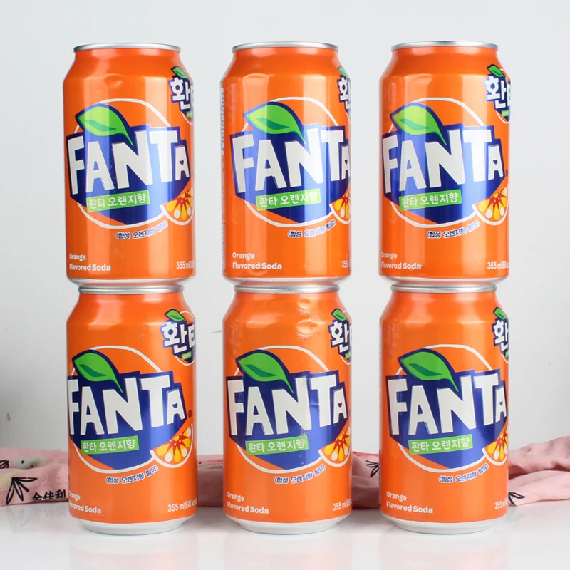 wholesale Korean snacks popular soda drinks multi-flavor sparkling water 355ml*24