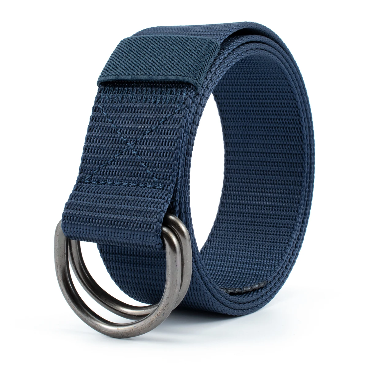 Lightweight Versatile Double D Ring Buckle Waist Webbing Strap Canvas  Belts For Streetwear