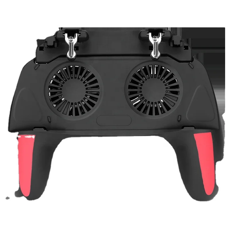 OEM Mobile Controller Telescopic Wireless Controller with cooling fan and power supply Handle for PUBG Android iOS System