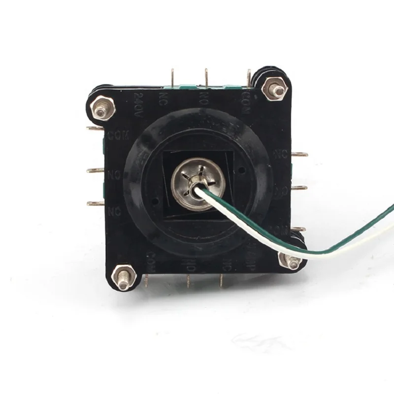 Hongkai Master Monolever Joystick Switches with Push Button 2 4 8 Way Reset Momentary Toggle Cross Rocker Switches SCV4-YQ-05R2G