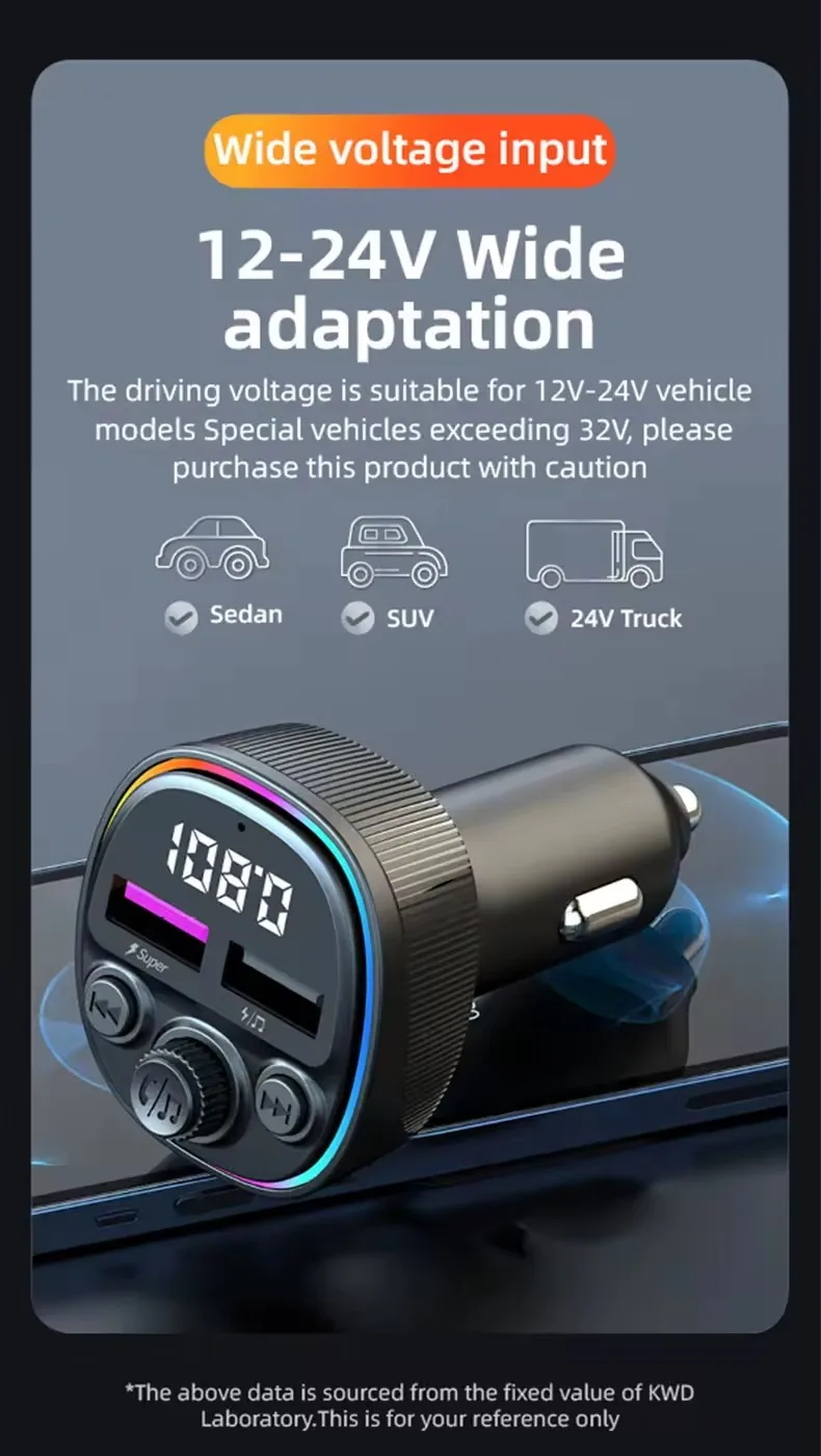 Portable FM Transmitter blue tooth Car Kit Handsfree FM Modulator Wireless Radio Transmitter MP3 Player with USB Car Charger