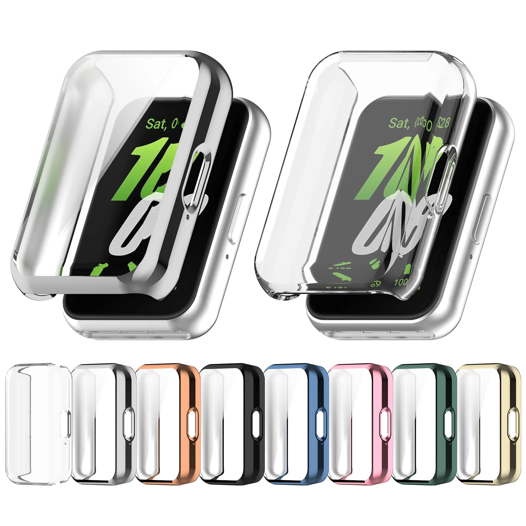 ТПУ мягкий гальванический получехол для Samsung Galaxy Fit3(SM-R390) Аксессуары для Galaxy Fit3(SM-R390) защитный чехол из ТПУ