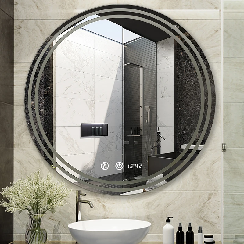 2020 Hot product smart home led anti-fog decoration mirror for bathroom