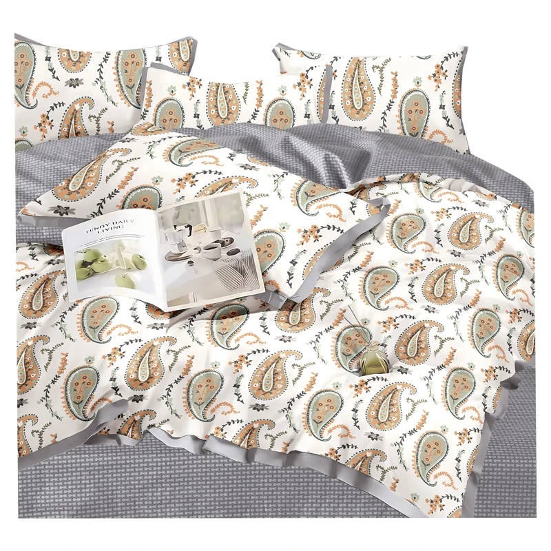 good quality pure cotton printed fabric home textile bedding