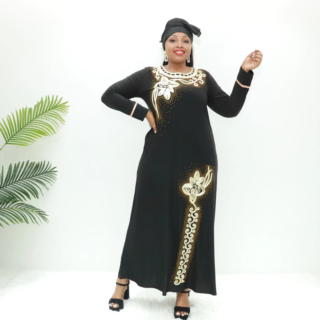 Embroidered attire abaya sets eid sets girls  JB2046F Togo abaya Muslimah dress