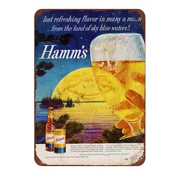 retro vintage bar craft beer tin metal signs new wall decoration in beer bar