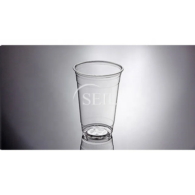 SC-20oz Ice Beverage PET Cup with Lid / Take Out Plastic Cup / Custom Printed Plastic Cup