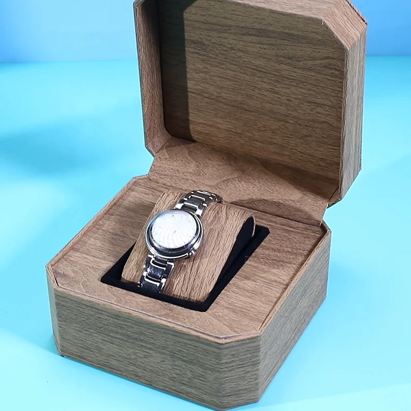 Luxury Customized Octagonal Watch Box High-Grade Shockproof Single Watch Storage Case