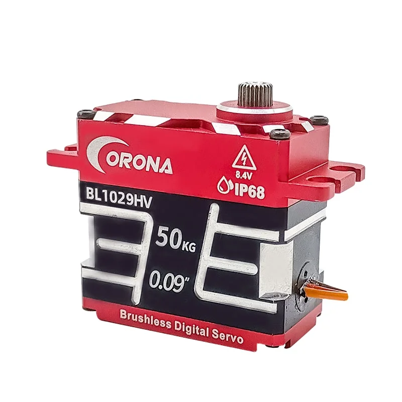 Corona BL1029HV 8,4 В 0,09 сек 50 кг высокий крутящий момент ЧПУ IP68 водонепроницаемый металлический сервопривод rc Автомобили Робот