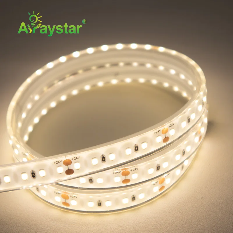 Outdoor waterproof IP67 IP68 LED strip PU extrusion 12mm 2835 3000K 4000K 24V LED strip light for underwater and sauna room