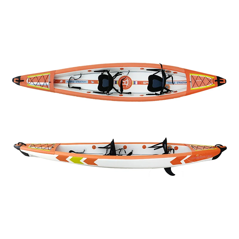 Inflatable Kayak Single Person Fishing Canoe with paddle and backpack