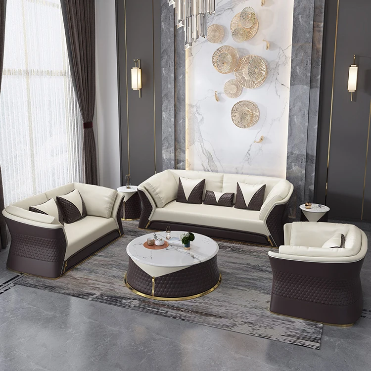 Modern sofa set designs and price genuine leather sofa set living room furniture leather couch and sofa modern