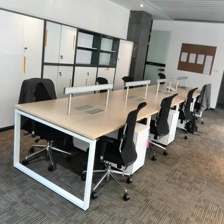 Greatway Modern Manager Desk New Design Office Desk with Wheels Office White Novelty Metal Style Surface Electrostatic Packing