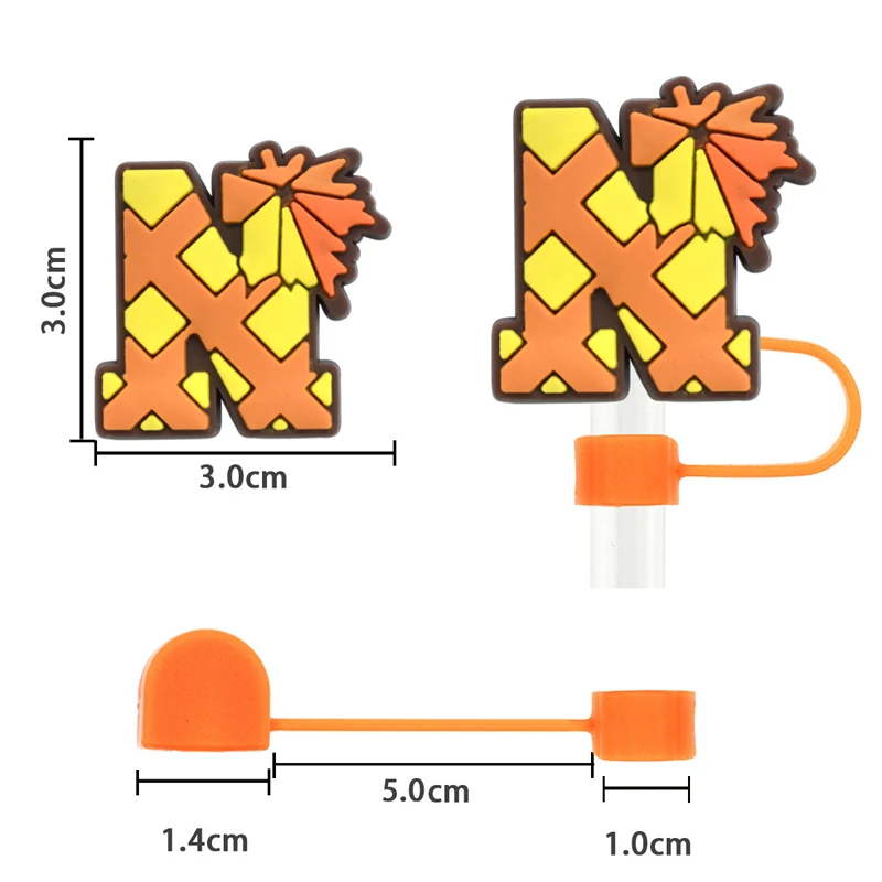 Fall Season Straw Cover Fits 30 40 Oz Tumblers Reusable Straw Cover Cap for 10mm Tumbler Accessories Thanksgiving Straw Toppers