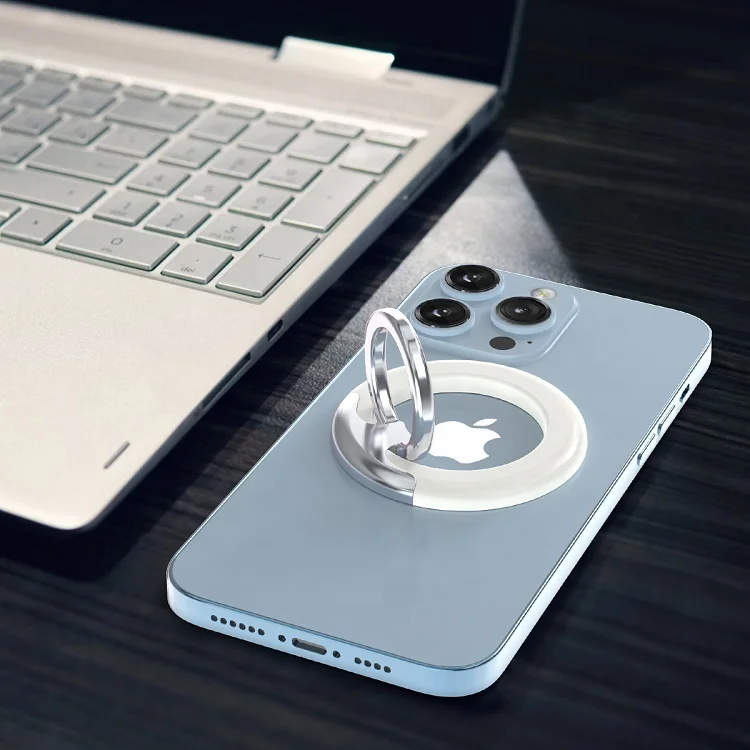 Factory Free Sample removable metal magnetic magsaf finger grip stand for magsafe mobile phone ring holder for iphone 12 13 14