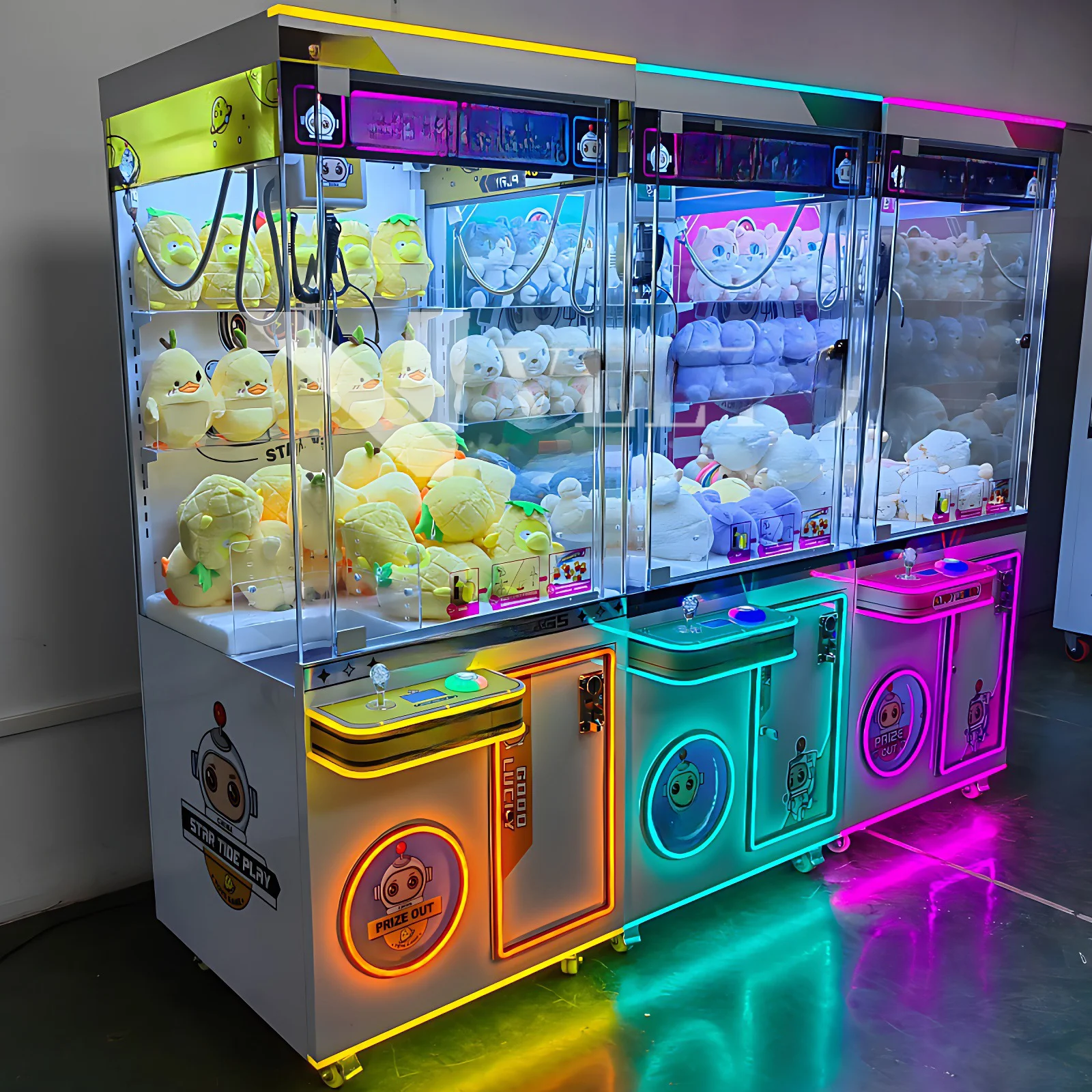 cheap coin toys plush plushies claw crane machine crane arcade machine with card reader for sale canada uk