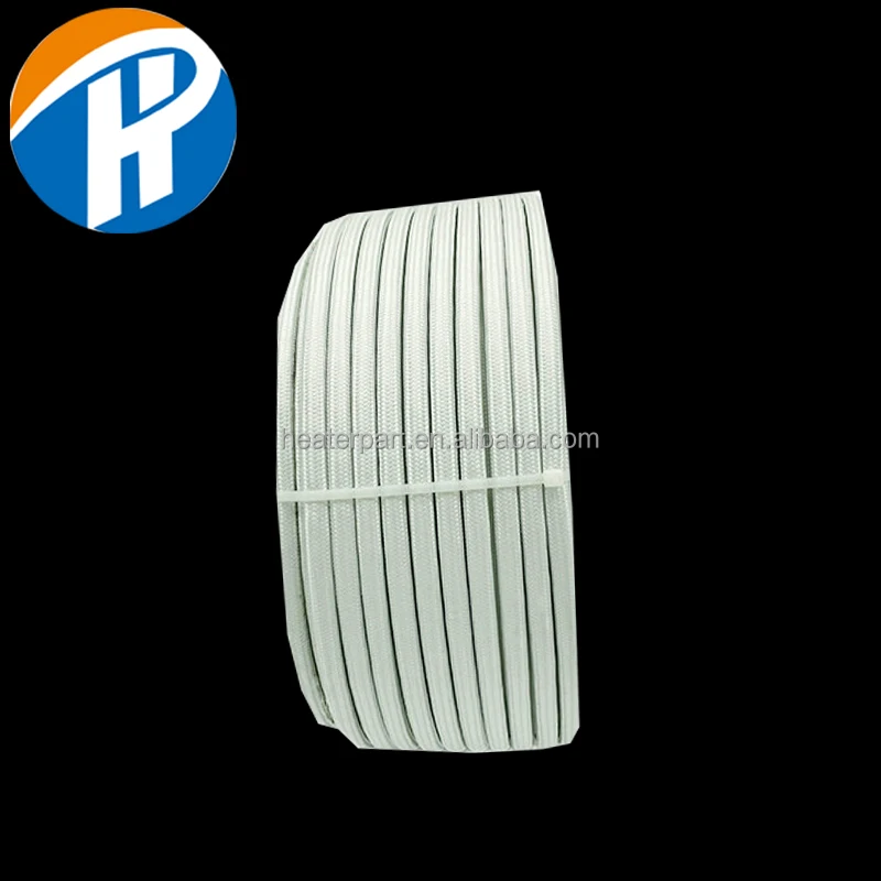 Factory Glass Fiber Braided Wire 0.5 to 25 Square braided nickel wire for high temperature applications