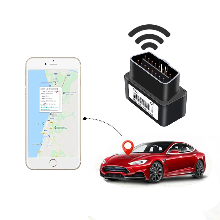 2022 New  WiFi OBD II GPS Tracking OBD2 LBS GPS Tracker With Acc Detection