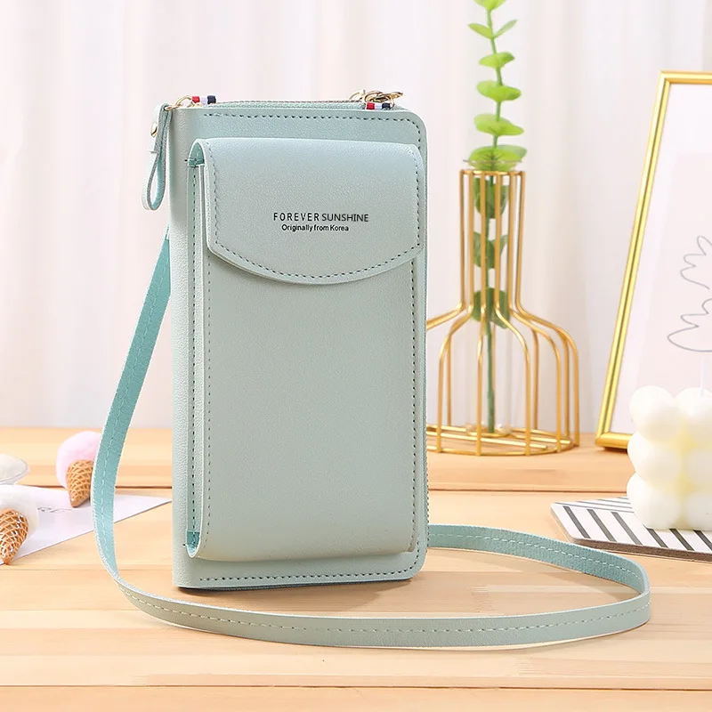 2022 Hot Sale New Large Capacity Double Layer Card Holder Passport Holder Wallet Multifunctional Ladies Messenger Shoulder Bag