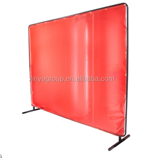 Mobile Separation Flame Resistant Vinyl Welding Curtain Portable Welding Frame Round or Square Tube