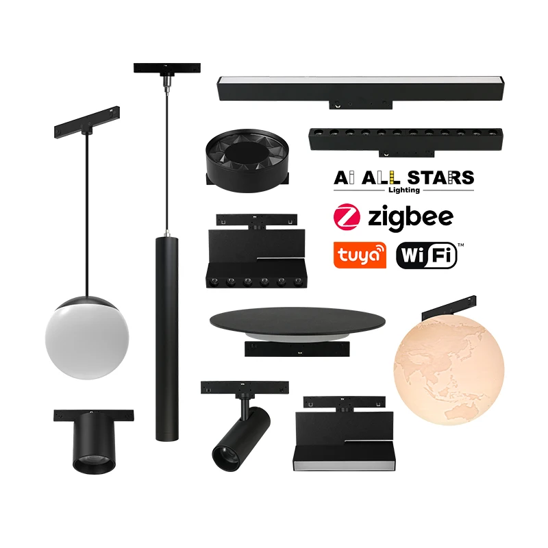 Extremely Narrow 5MM DC24V Magnetic Track System Ceiling Hanging Surface Recessed Trimless Magnet Rail Magnetic Light Track