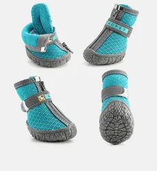 Custom Adjustable Cotton Dog Sneaker Mesh Dog Boots Small Medium Large fashion designer Dog Shoes