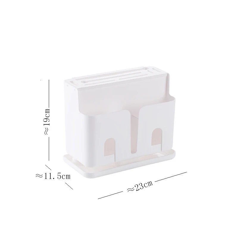 Kitchen Knife Storage Rack Household Multifunctional Shelf 2 in1 Plastic Holder Creative Knife Holder