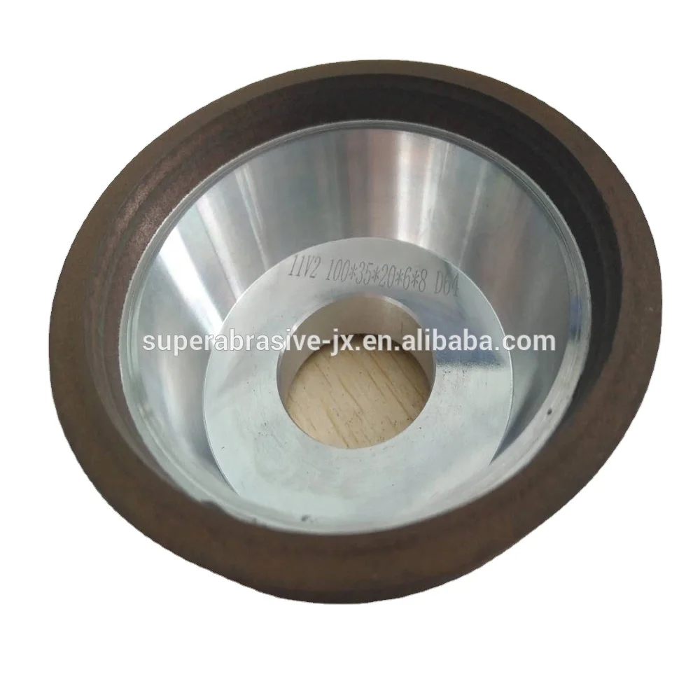 11A2 dish type resin bond diamond grinding wheel grinding stainless steel tungsten carbide tools