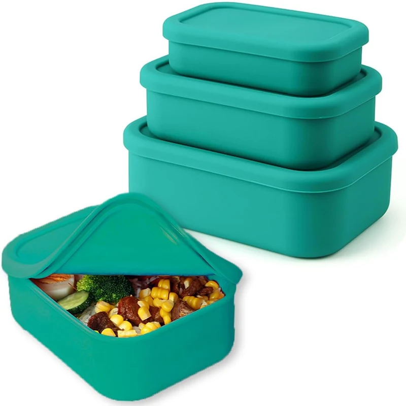 New Arrival Portable Rectangular Food Grade Heatable Lunch Box with Lid Wholesale Bento Box for Lunches