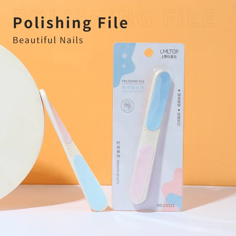 LMLTOP factory direct premium private label personalized professional nail files reusable nail file polishing strip C0323