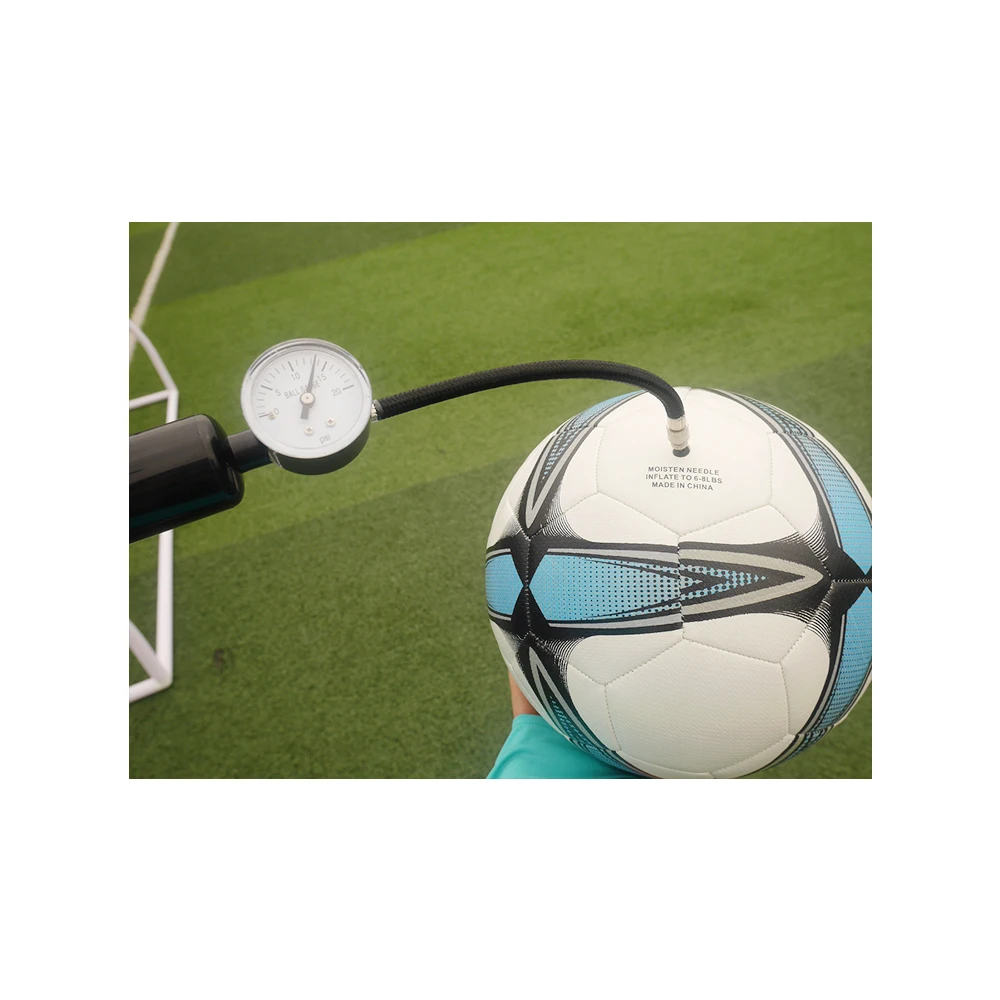 XY-804CG 12inch Good Quality Plastic Inflating Ball Air Pump With Gas-pressure Meter