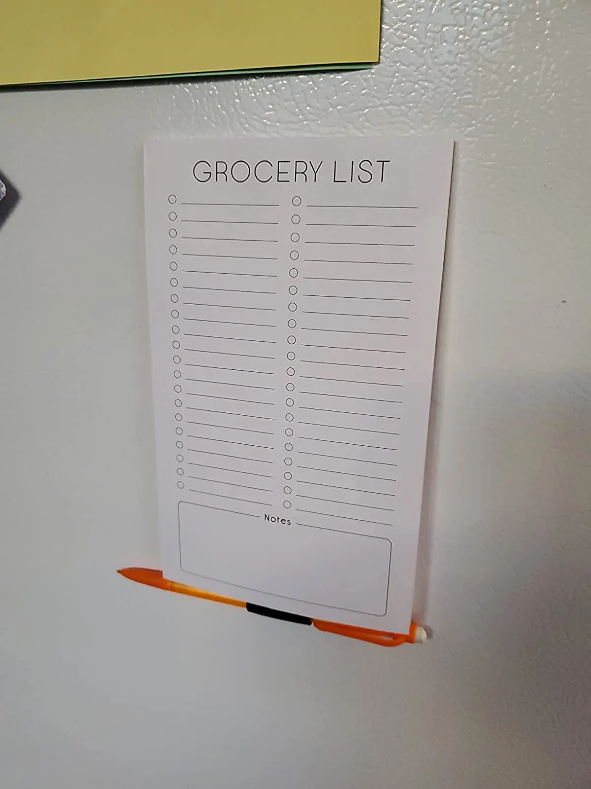 Magnetic Notepads for Refrigerator Grocery List Magnet Shopping List Pad for Fridge with Pen Holder Magnetic List Notepad
