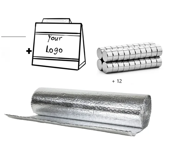 Factory wholesale Aluminum Foil Foam Insulation Sheet Aluminum Foil Foam Heat Insulation Sheet