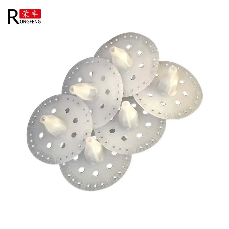 Plastic insulation fastener for Exterior Wall Insulation