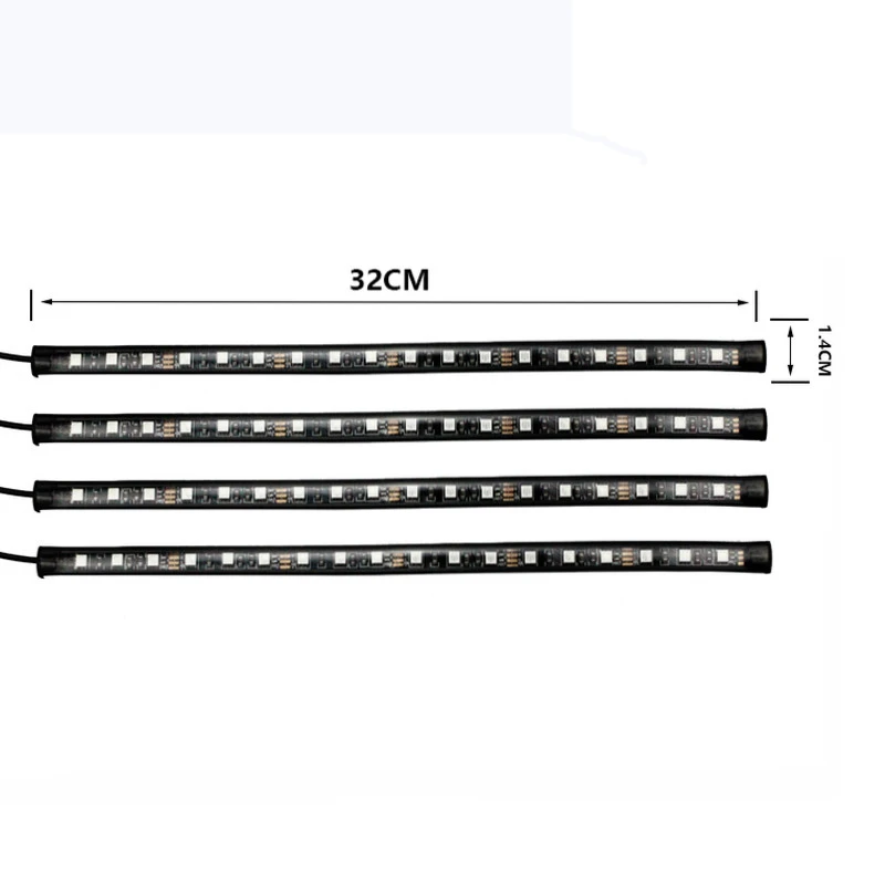 E9 APP 72 led 4 in1 Control Automotive room center console atmosphere ceiling led car lot interior light kit