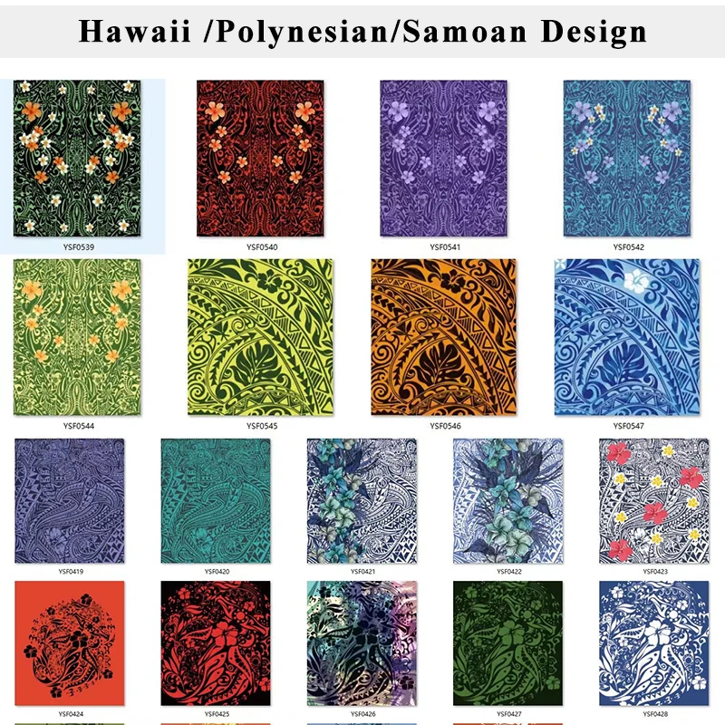 Hot Sale Wholesale Customized Hawaii Printed Polynesian Fabric with Low Price