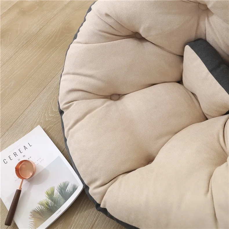 Machine-Made Solid Color Kids Floor Mats Foldable Bean Bags for Play and Relaxation
