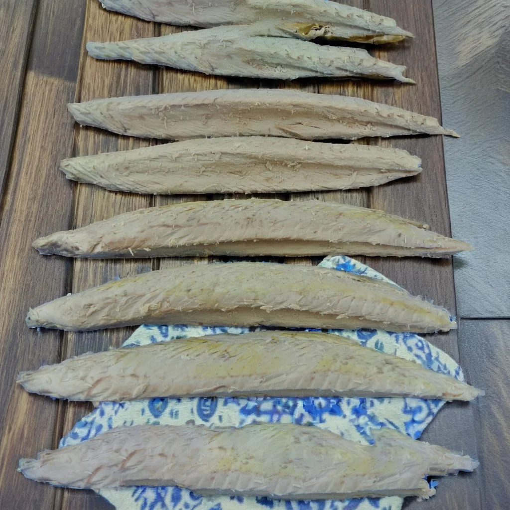 7.5kg Fresh Skipjack Tuna Loin Precooked and Frozen Vacuum Packaged in Box Yellowfin Tuna Dried and Canned Styles Available