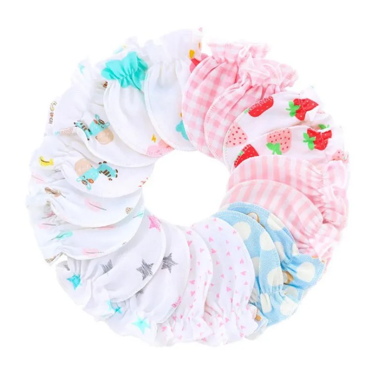 Summer Thin Baby Mittens Mitaines Nouveau-ne Baby Cotton Anti Scratch Gloves