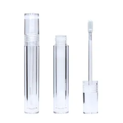 Wholesale Round Transparent Lipgloss Tube Packaging 7ml Empty Lipgloss Tube