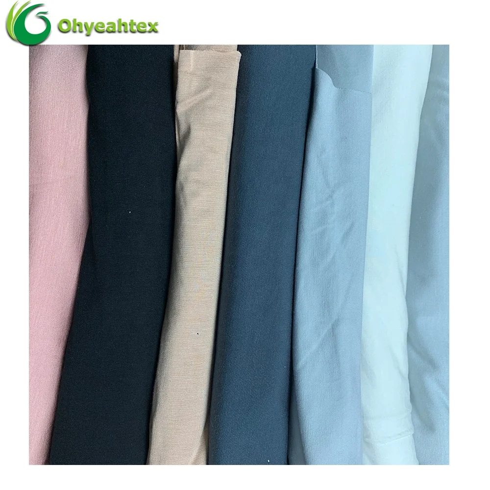 
Eco-friendly Knit Jersey 100% Bamboo Fiber Fabric For Women Dress 