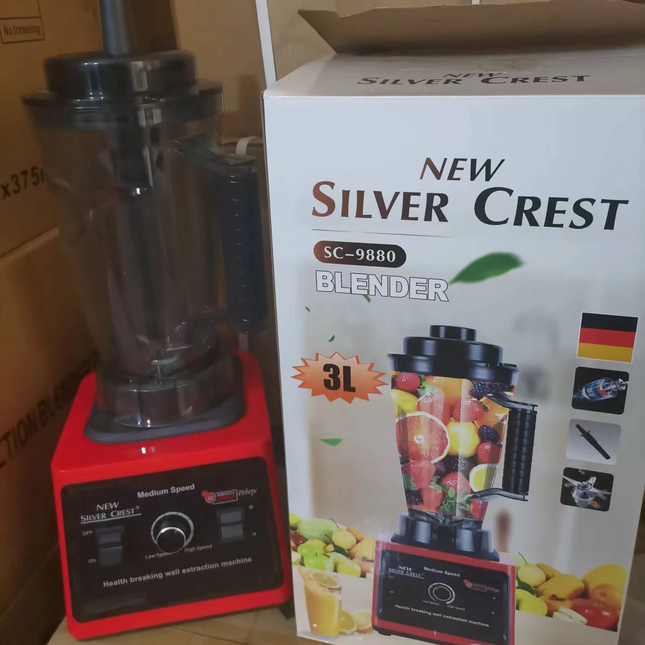 Hot 2 in 1 blender double cup 8000w strong power 3L 9525 motor SILVER CREST double cup blender for home