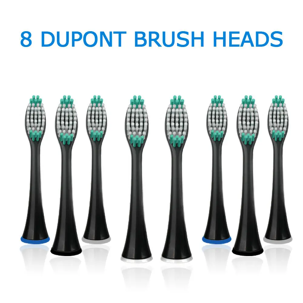 Mornwell D01B+ Sonic Electric Toothbrush Rechargeable Brushes IPX7 Waterproof with 8 DuPont Replaceable Brush Heads + Travel Box