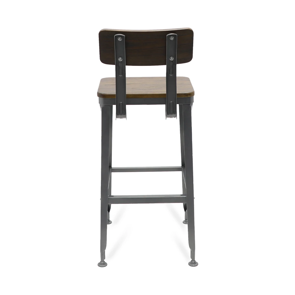 Vintage Cafe Bar Furniture Restaurant Barstool Solid Wood Bar Chair