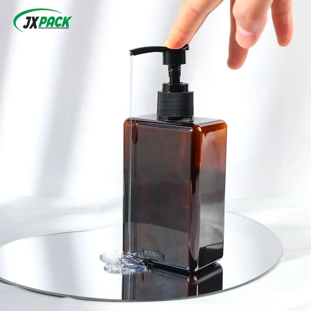 Plastic Body Lotion Pump Bottle Liquid Soap Pet 250ml Alcohol Hand Washing Liquid Pet Hand Soap Bottle Cosmetics Transparent
